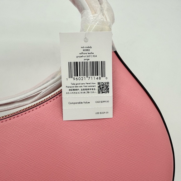 Kate Spade Paige Shoulder Bag Grapefruit Soda Pink - Picture 9 of 16